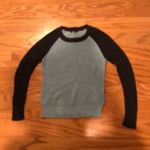 XS blue and gray American Eagle sweater